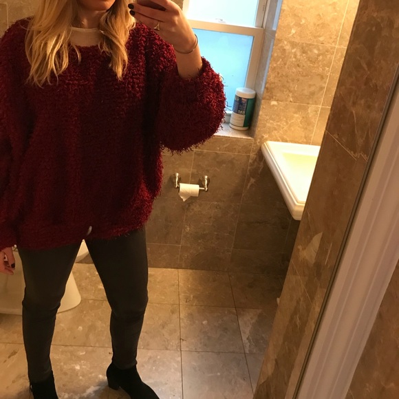 🌹Zara red marled sweater🌹 - Picture 3 of 3